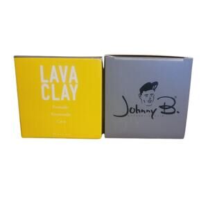 2 Pack Johnny B Lava Clay Soft Hold With Medium Sheen 3 Oz